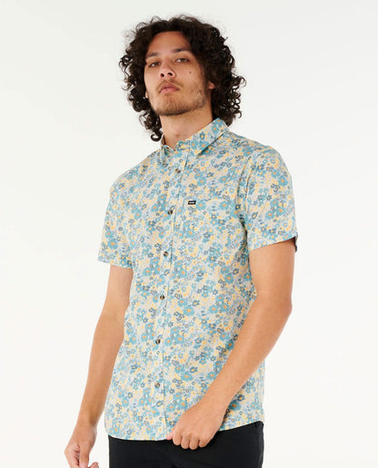 Rip Curl Men Fun Times Ditsy Short Sleeve Shirt