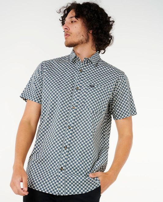 Rip Curl Men Fun Times Ditsy Short Sleeve Shirt
