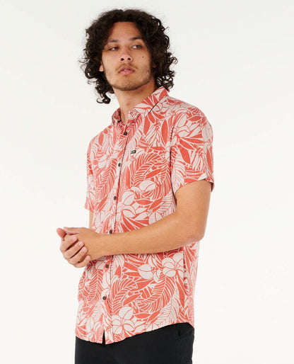 Rip Curl Men Fun Times Floral Short Sleeve Shirt