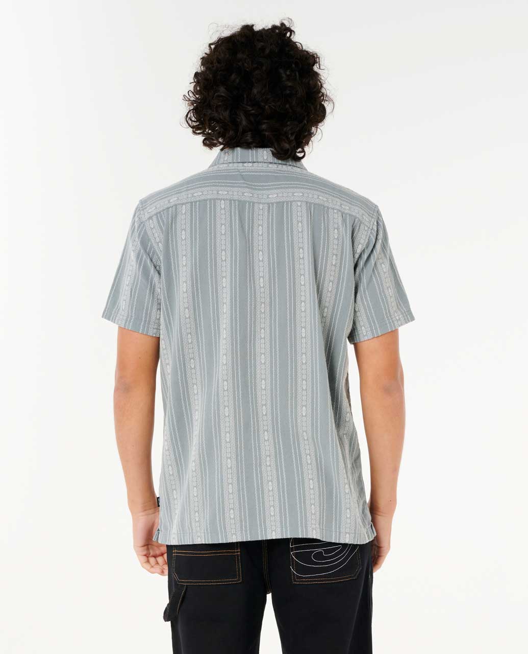 Rip Curl Men Raw Energy Stripe Short Sleeve Shirt