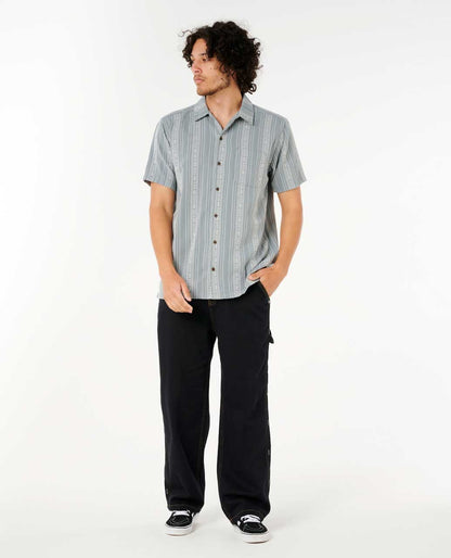 Rip Curl Men Raw Energy Stripe Short Sleeve Shirt