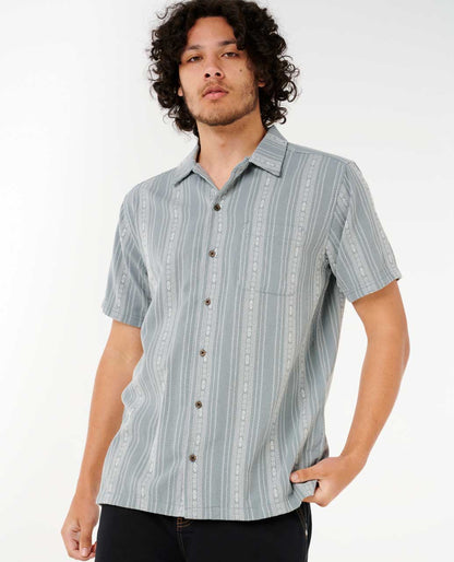 Rip Curl Men Raw Energy Stripe Short Sleeve Shirt