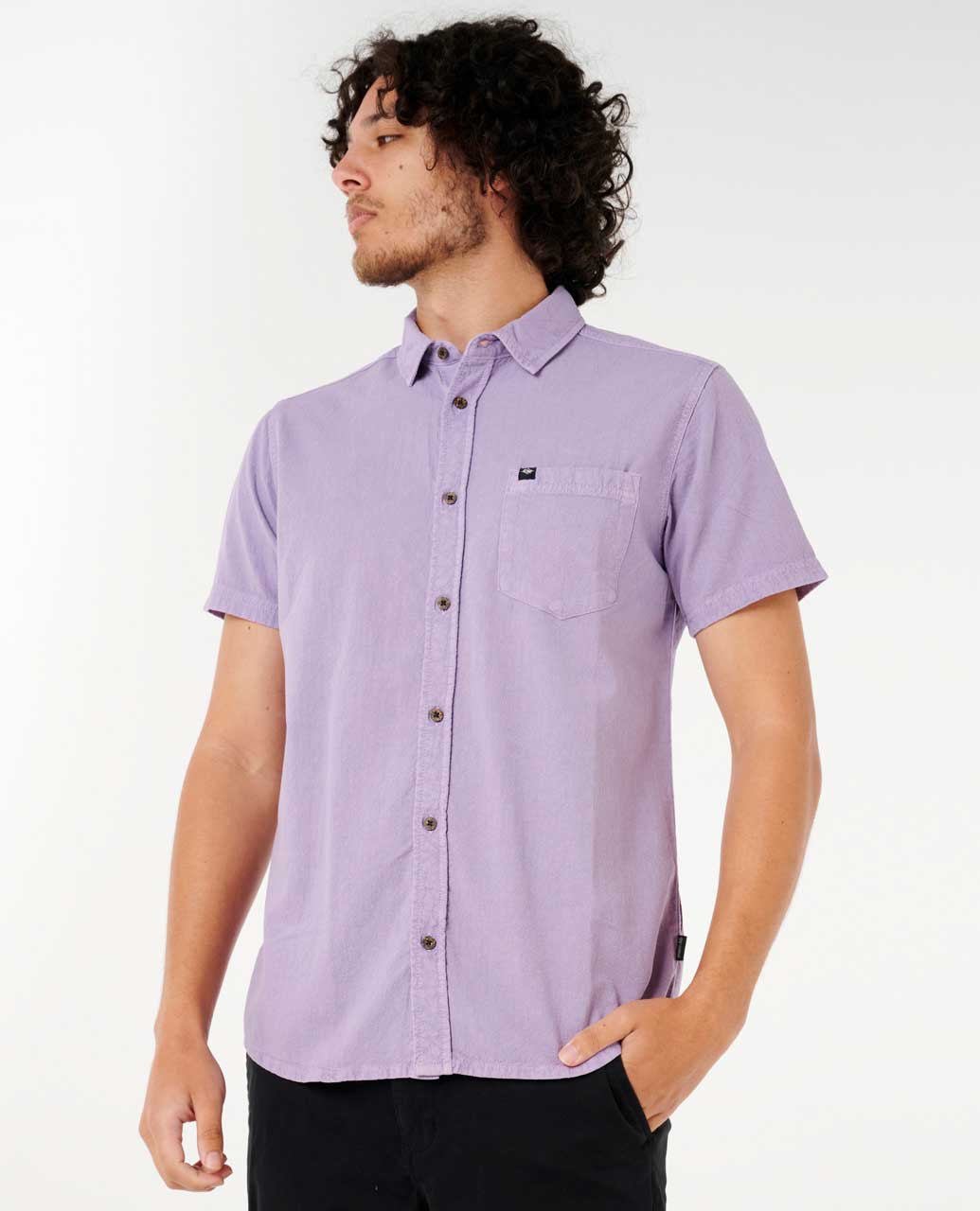 Rip Curl Men Classic Surf Washed Short Sleeve Shirt