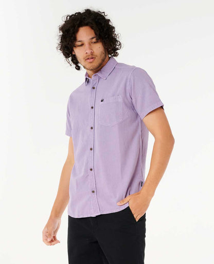 Rip Curl Men Classic Surf Washed Short Sleeve Shirt