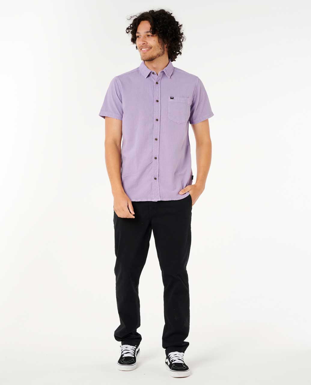 Rip Curl Men Classic Surf Washed Short Sleeve Shirt