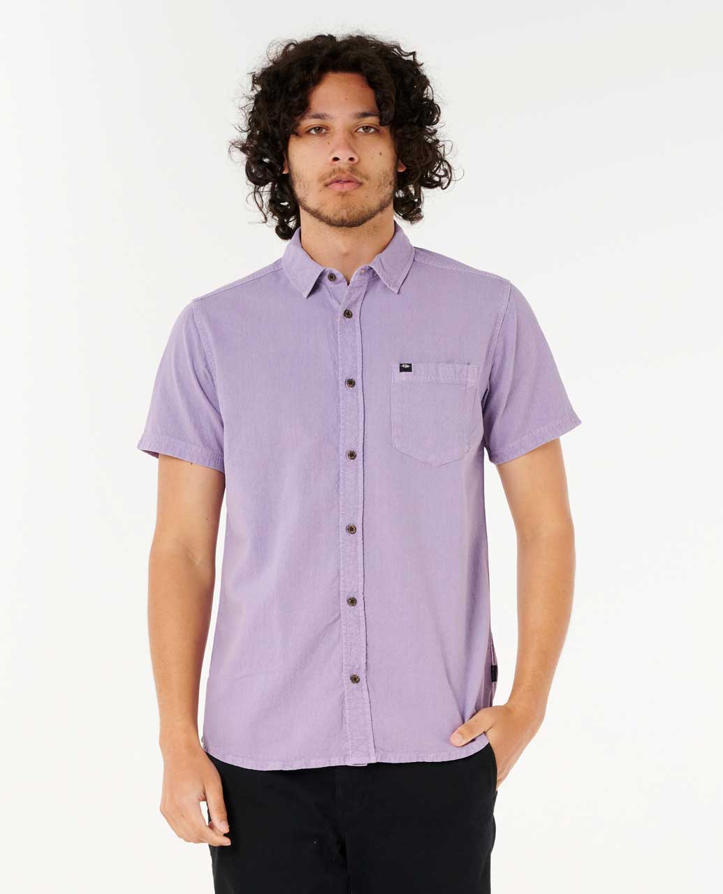 Rip Curl Men Classic Surf Washed Short Sleeve Shirt