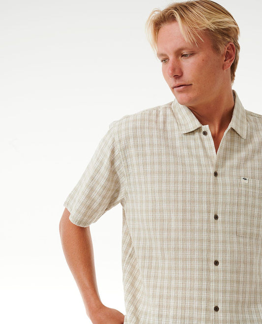 Rip Curl Men Classic Surf Check Short Sleeve Shirt