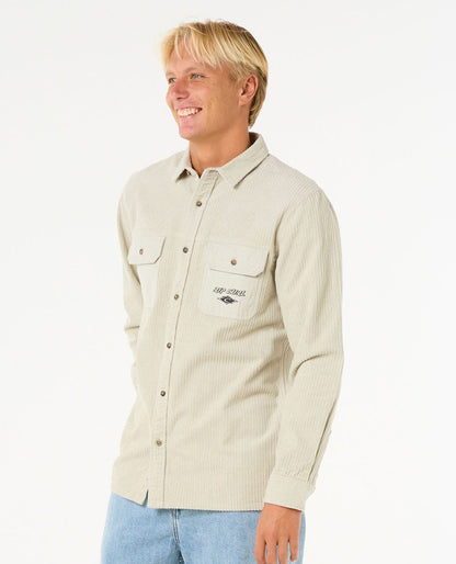 Rip Curl Men Raw Energy Cord Long Sleeve Shirt