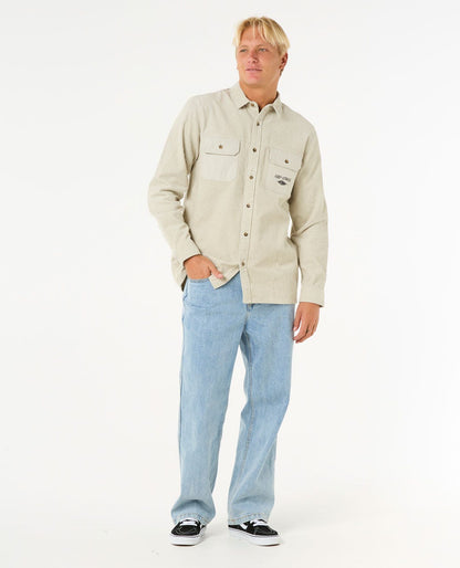 Rip Curl Men Raw Energy Cord Long Sleeve Shirt