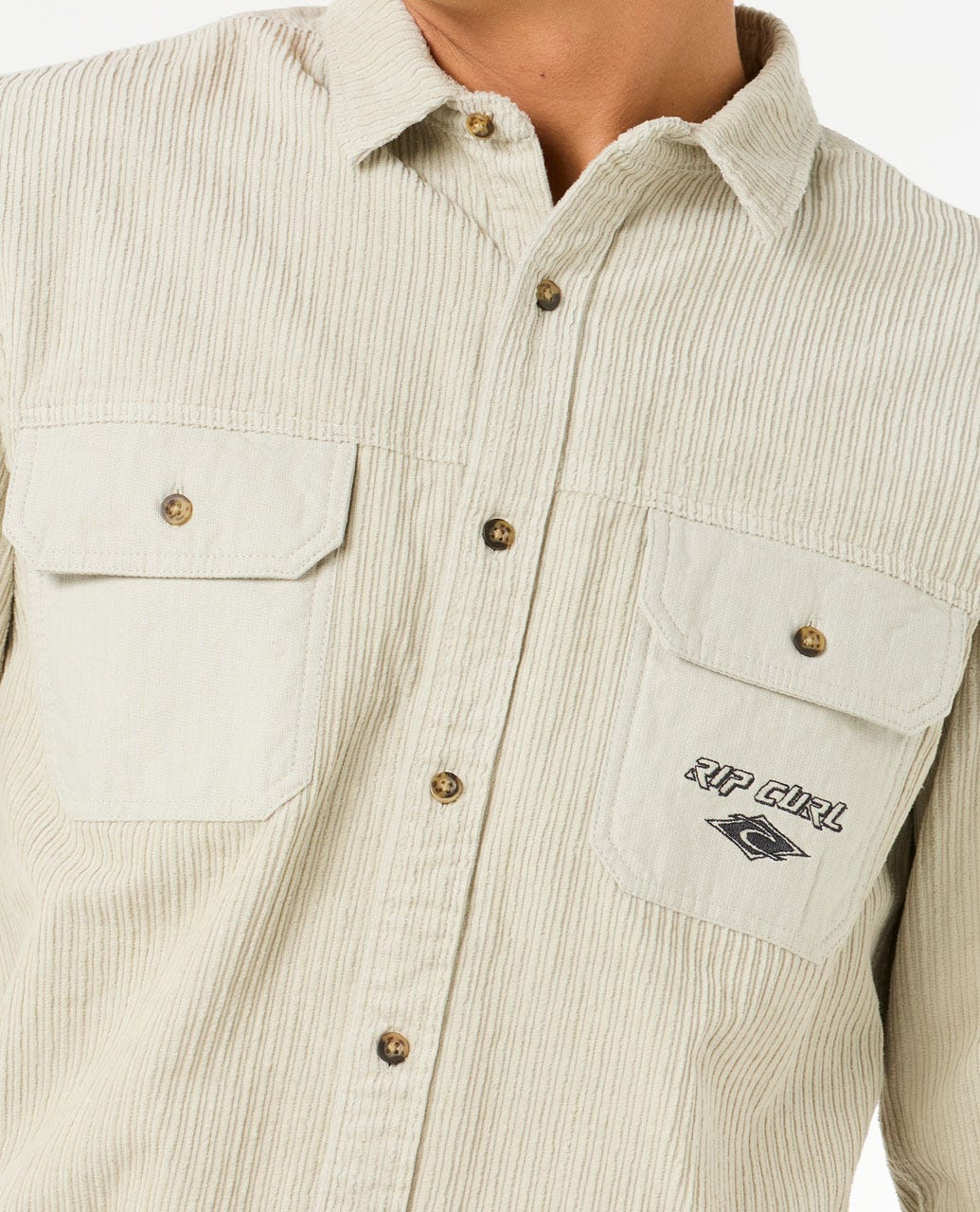 Rip Curl Men Raw Energy Cord Long Sleeve Shirt