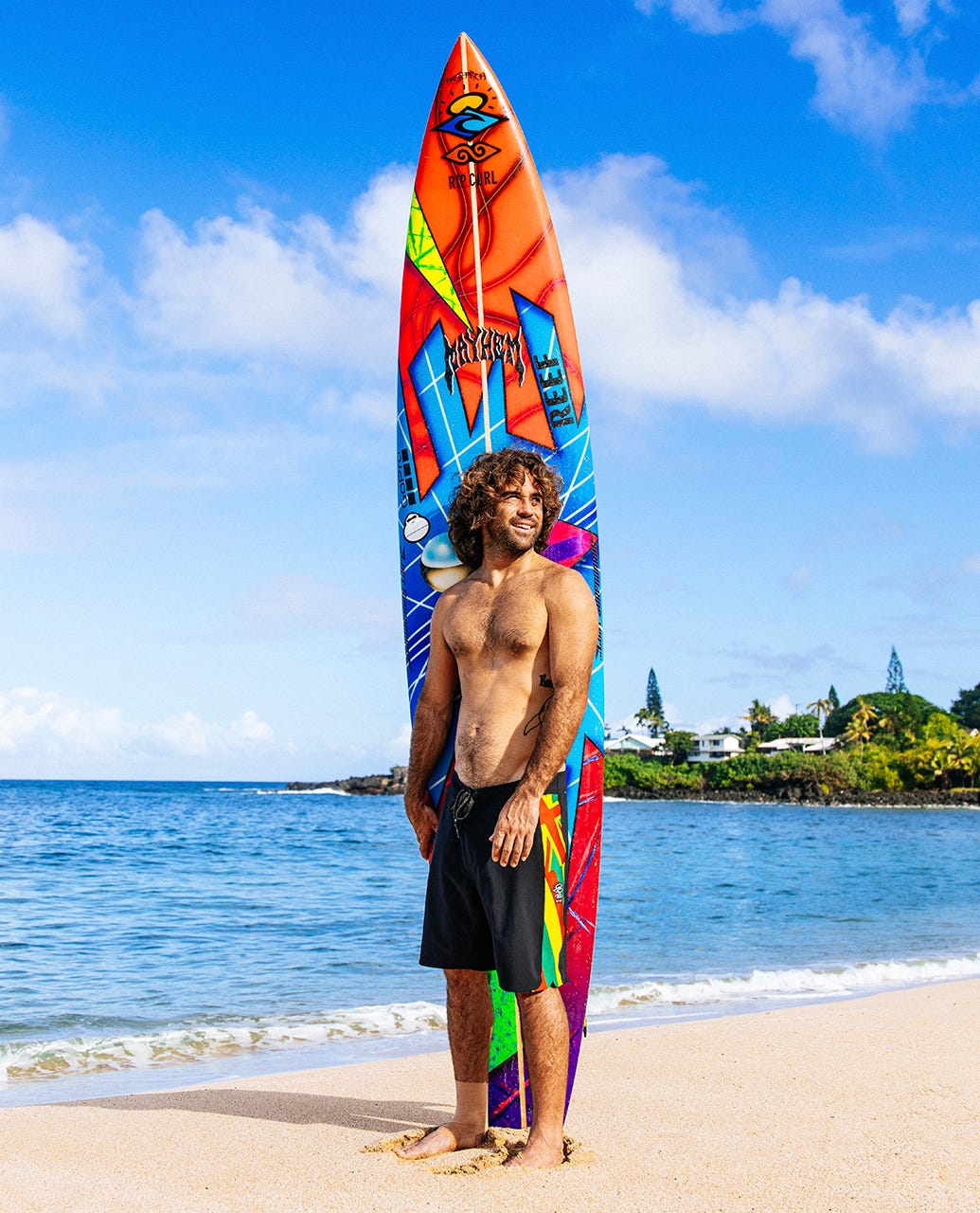 Rip Curl Men Mirage 3-2-One Eddie Would Go Ultimate 19" Boardshorts