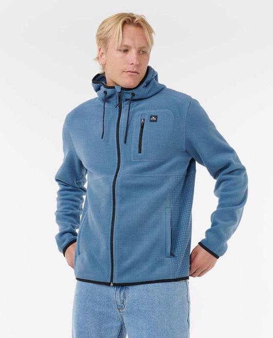 Rip Curl Men Departed Polar Fleece Zip Through Jacket