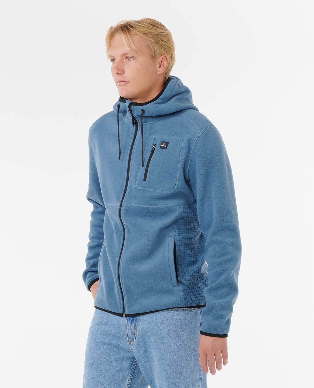 Rip Curl Men Departed Polar Fleece Zip Through Jacket