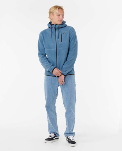 Rip Curl Men Departed Polar Fleece Zip Through Jacket