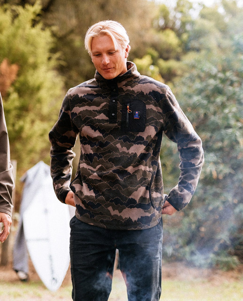 Rip Curl Men Search Polar Fleece Crew