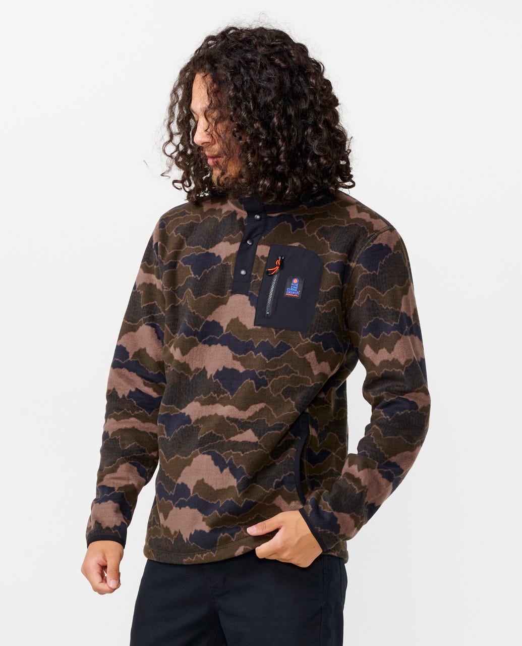 Rip Curl Men Search Polar Fleece Crew