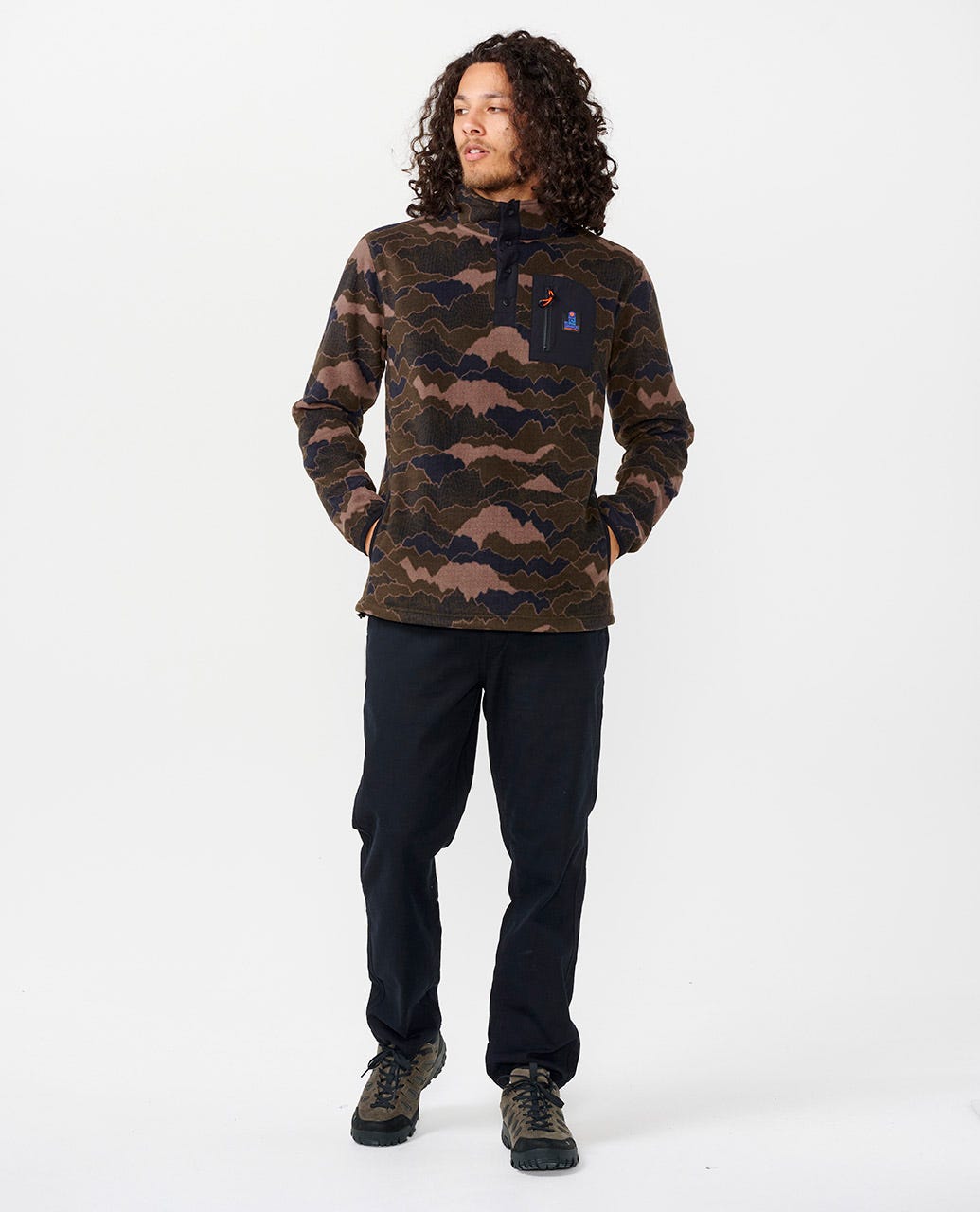 Rip Curl Men Search Polar Fleece Crew