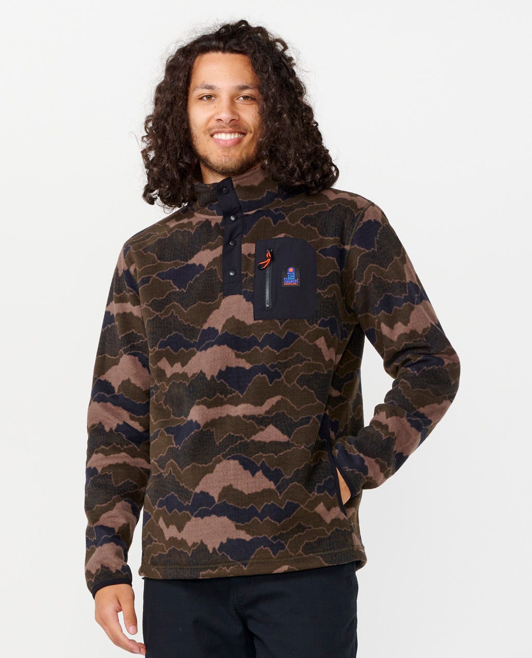Rip Curl Men Search Polar Fleece Crew