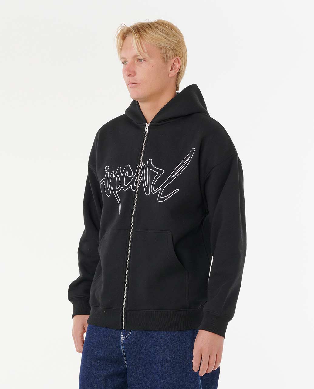 Rip Curl Men Medina Archive Script Zip Through Hood
