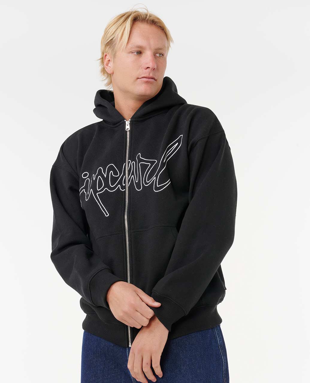 Rip Curl Men Medina Archive Script Zip Through Hood