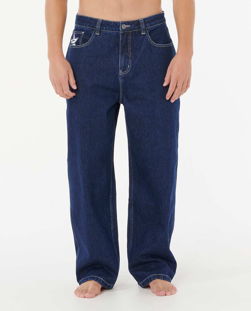 Rip Curl Men Medina Archive Rip Script Denim Pants