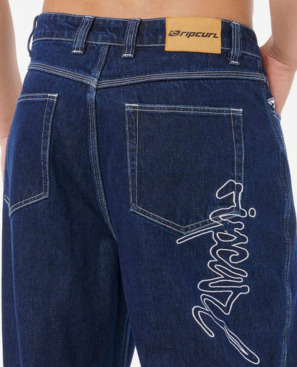 Rip Curl Men Medina Archive Rip Script Denim Pants