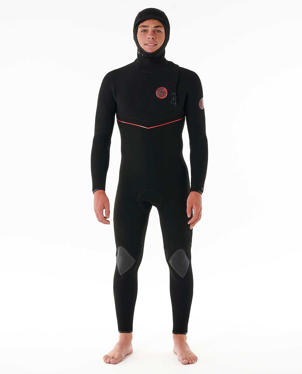 Rip Curl Men F-Bomb Fusion 4/3 Hooded Zip Free Fullsuit Wetsuit