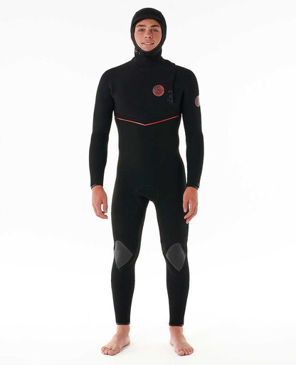 Rip Curl Men F-Bomb Fusion 4/3 Hooded Zip Free Fullsuit Wetsuit