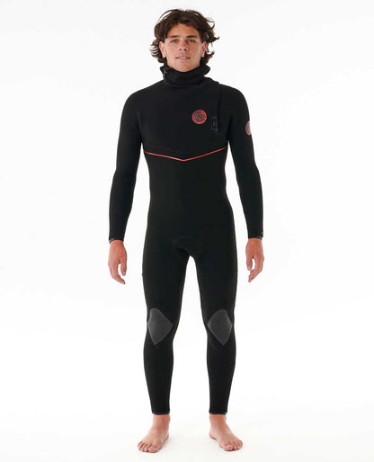 Rip Curl Men F-Bomb Fusion 4/3 Hooded Zip Free Fullsuit Wetsuit