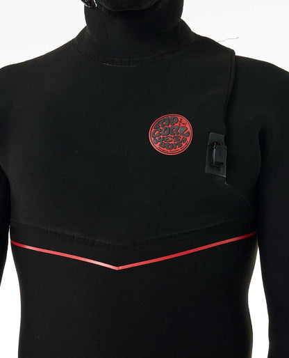 Rip Curl Men F-Bomb Fusion 4/3 Hooded Zip Free Fullsuit Wetsuit