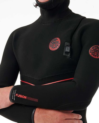 Rip Curl Men F-Bomb Fusion 4/3 Hooded Zip Free Fullsuit Wetsuit