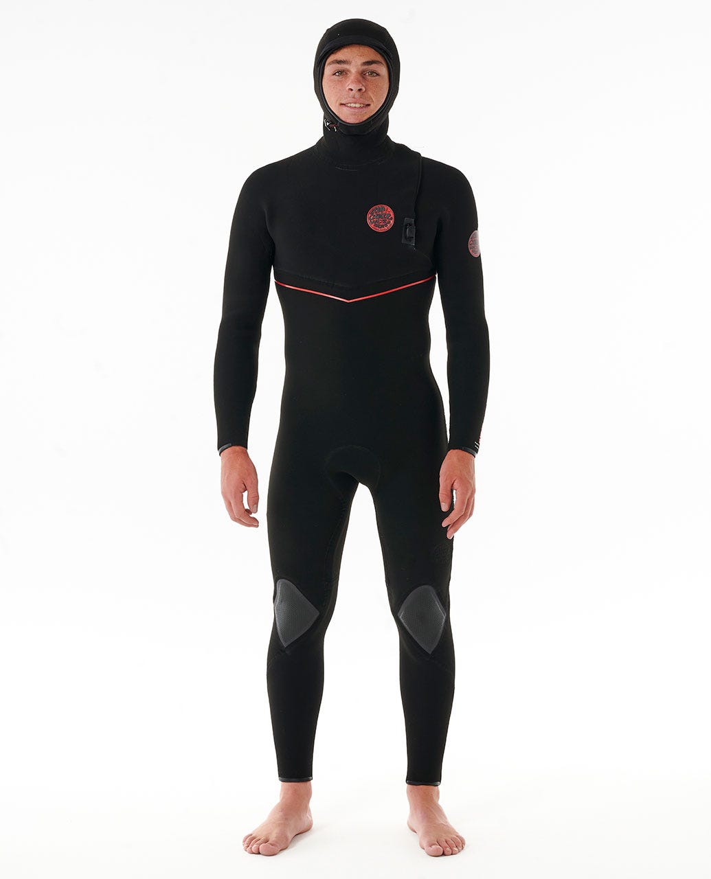 Rip Curl Men E7 Flashbomb Fusion 5/4 Hood Zip Free Fullsuit Wetsuit
