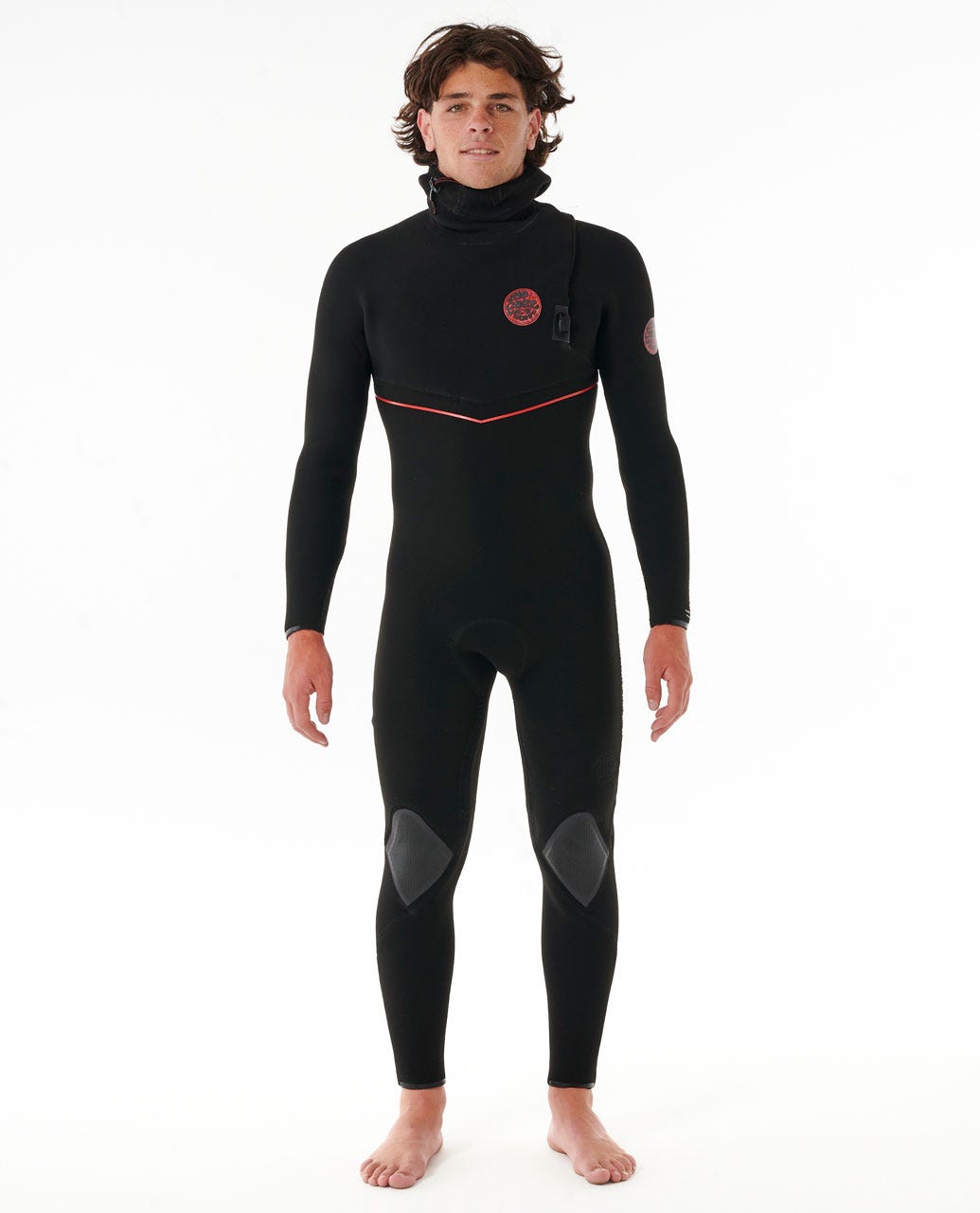 Rip Curl Men E7 Flashbomb Fusion 5/4 Hood Zip Free Fullsuit Wetsuit