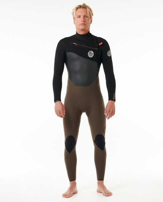 Rip Curl Men E7 Flashbomb 4/3 Chest Zip Wetsuit