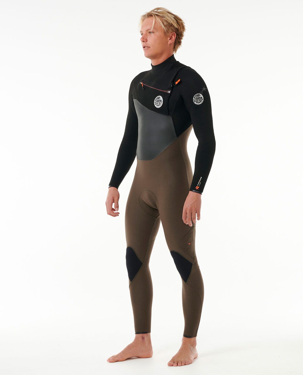 Rip Curl Men E7 Flashbomb 4/3 Chest Zip Wetsuit