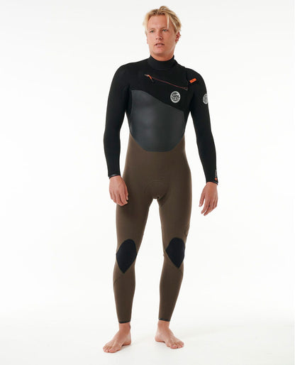 Rip Curl Men E7 Flashbomb 4/3 Chest Zip Wetsuit