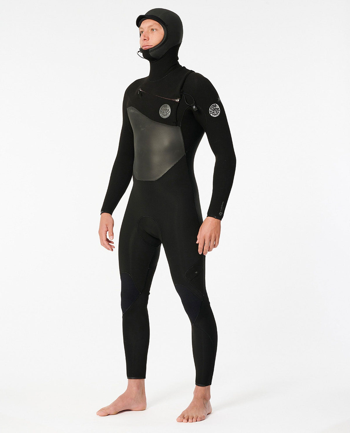 Rip Curl Men E7 Flashbomb 5/4 Hooded Chest Zip Fullsuit Wetsuit
