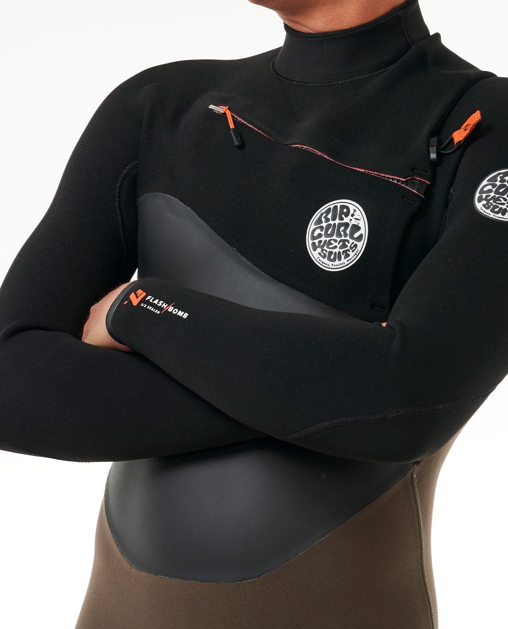 Rip Curl Men E7 Flashbomb 3/2 Chest Zip Wetsuit