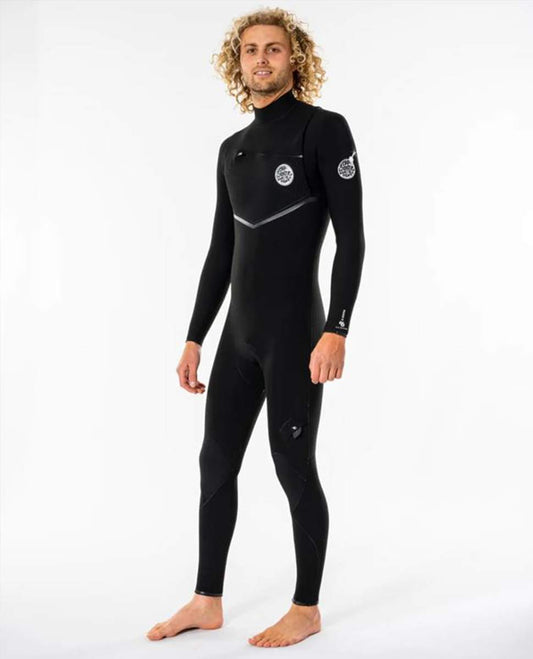 Rip Curl Men E7 E-Bomb 3/2 Chest Zip Fullsuit Wetsuit