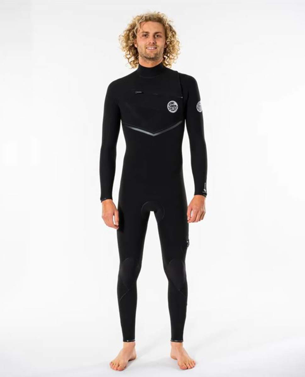 Rip Curl Men E7 E-Bomb 3/2 Chest Zip Fullsuit Wetsuit
