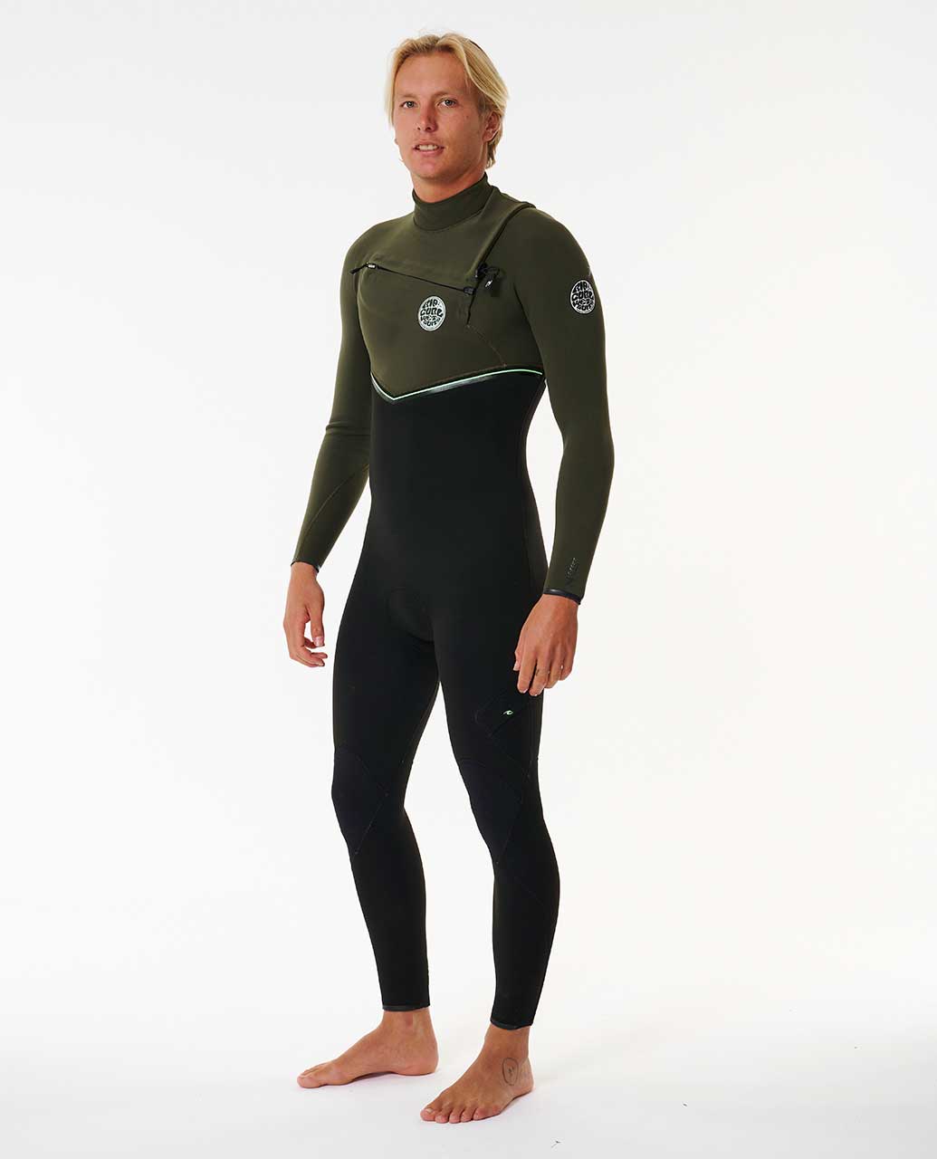 Rip Curl Men E7 E-Bomb 4/3 Chest Zip Fullsuit Wetsuit