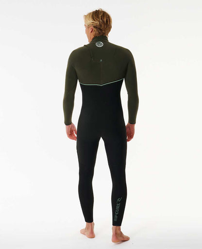 Rip Curl Men E7 E-Bomb 4/3 Chest Zip Fullsuit Wetsuit