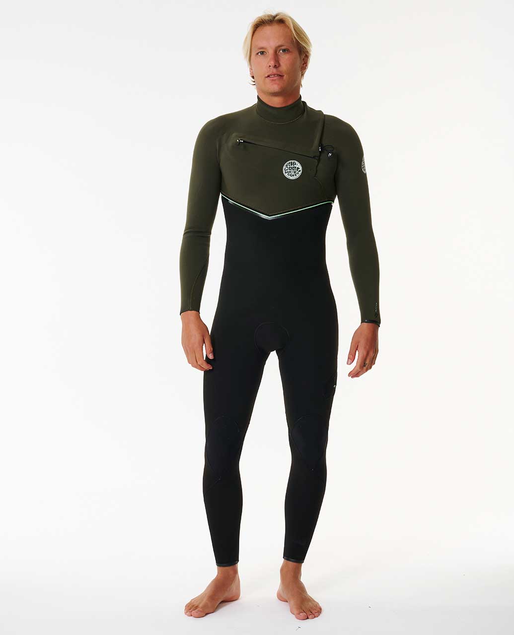Rip Curl Men E7 E-Bomb 4/3 Chest Zip Fullsuit Wetsuit