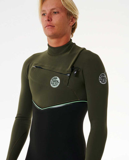 Rip Curl Men E7 E-Bomb 4/3 Chest Zip Fullsuit Wetsuit