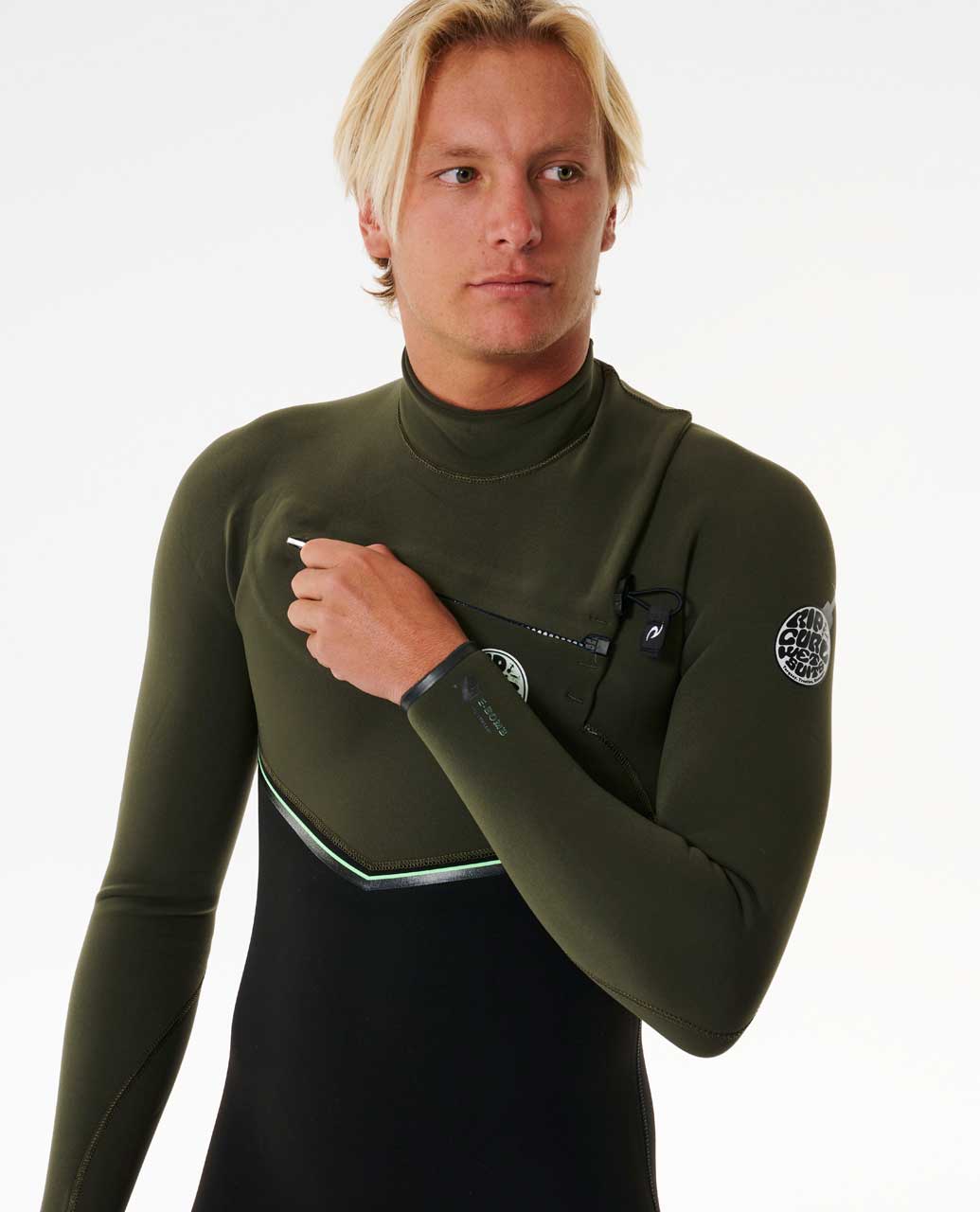 Rip Curl Men E7 E-Bomb 4/3 Chest Zip Fullsuit Wetsuit