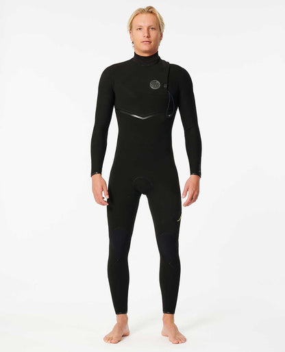 Rip Curl Men E7 E-Bomb 4/3 Zip Free Wetsuit