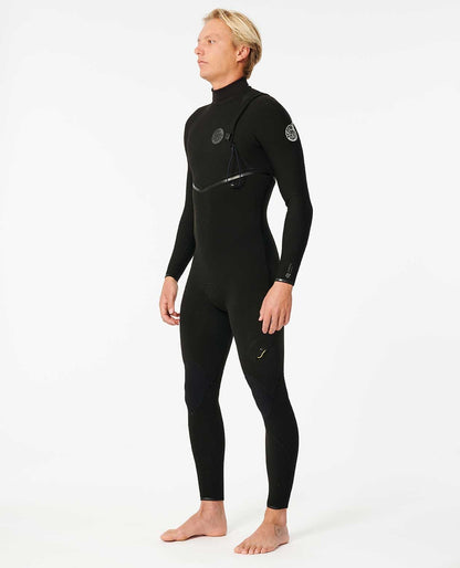 Rip Curl Men E7 E-Bomb 4/3 Zip Free Wetsuit