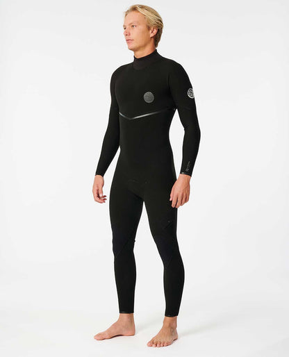Rip Curl Men E7 E-Bomb 4/3 Back Zip Fullsuit Wetsuit