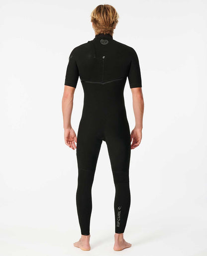 Rip Curl Men E-Bomb Zip Free 2/2 Short Sleeve Springsuit Wetsuit