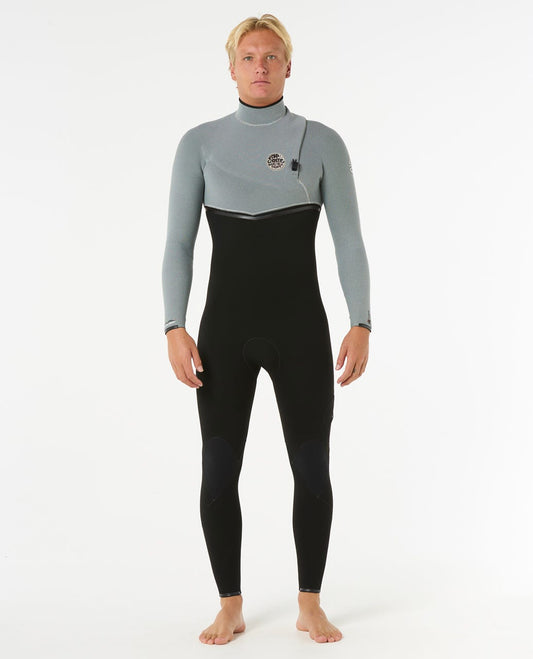 Rip Curl Men E7 E-Bomb 4/3 Zip Free Wetsuit